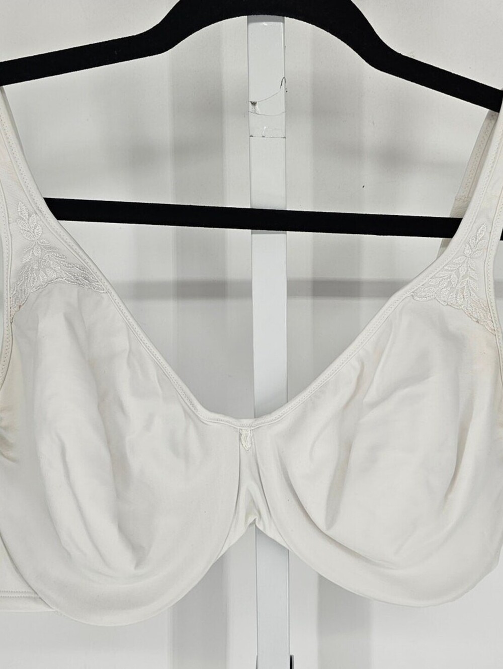 Bali Womens Sz 40D Classic Unlined T Shirt Bra Solid White